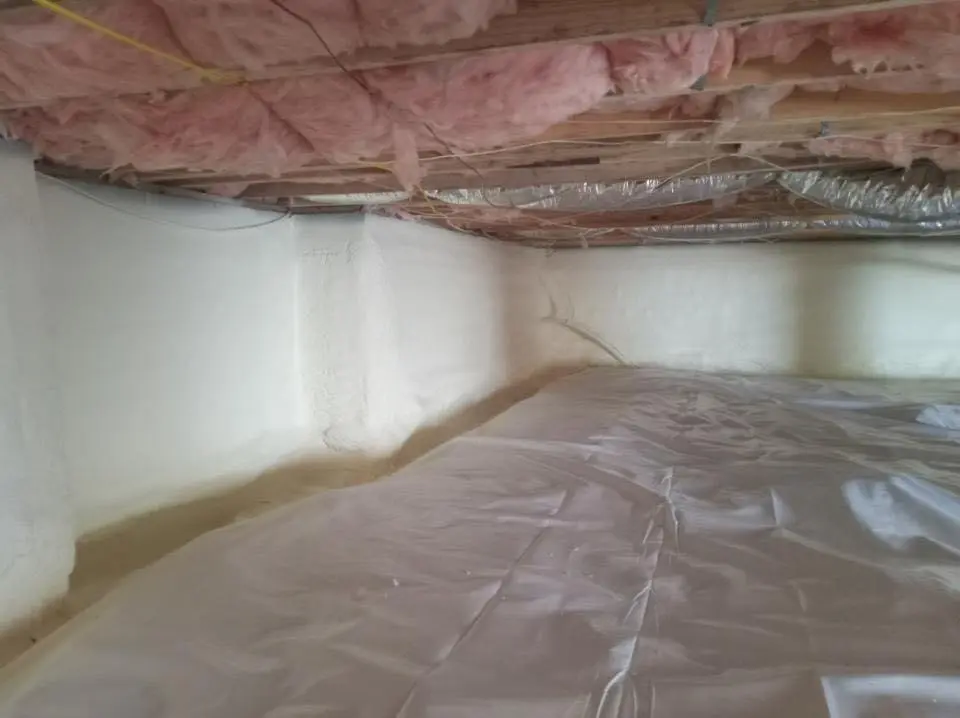 Crawl space encapsulation with closed-cell spray foam for Attic Insulation in Glenn Dale